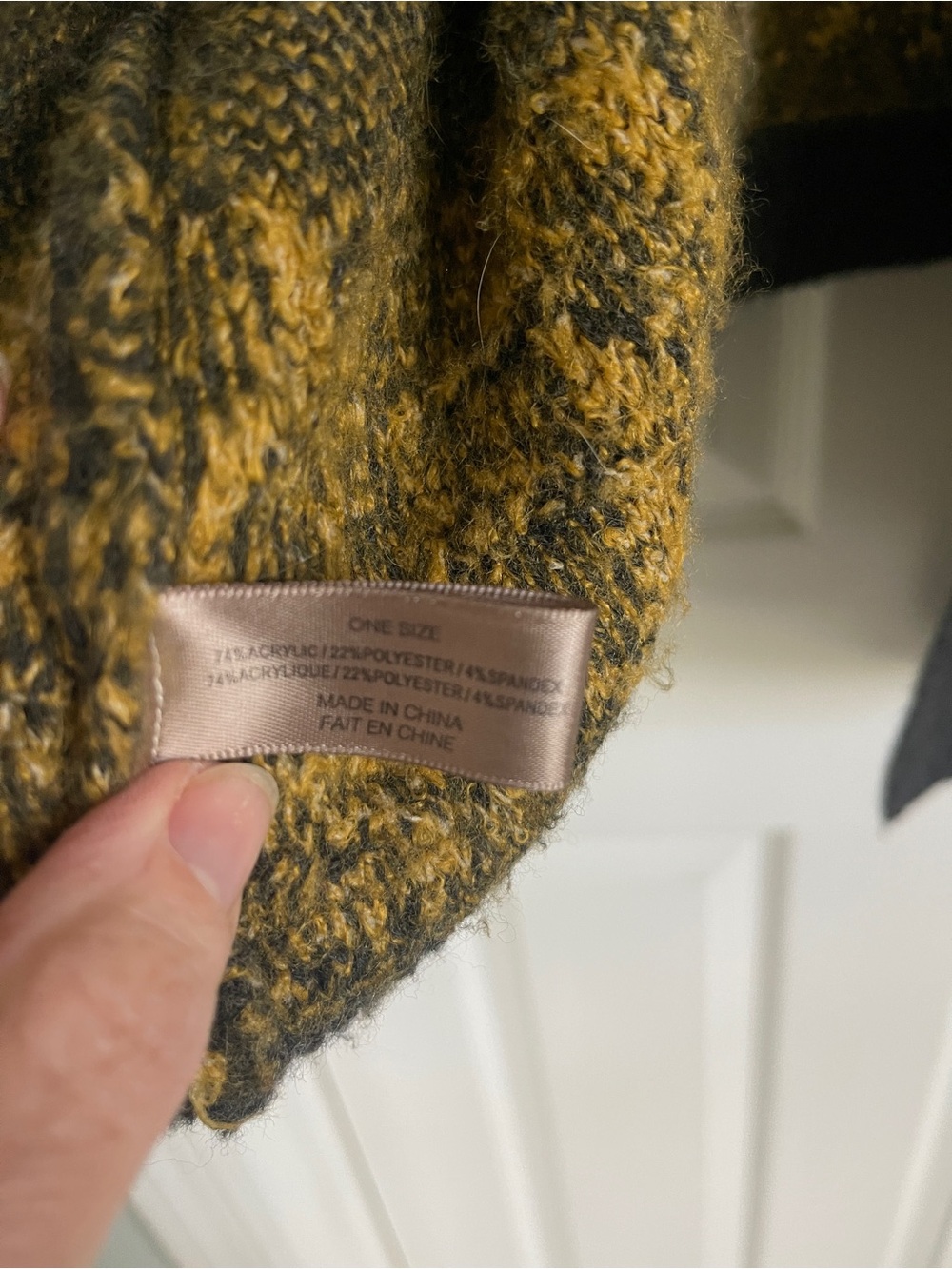 Anthropologie Charcoal Gray Open-Front Cardigan with Mustard Floral Texture - Picture 2 of 4